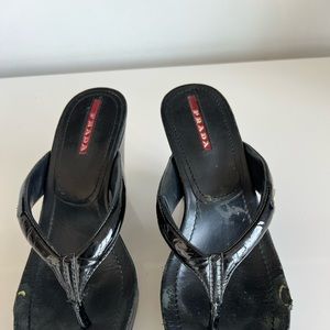 Prada thongs heels